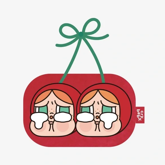 Pop Mart Crybaby Love You Cherry Much Storage Bag Pendant - Picture 1 of 2